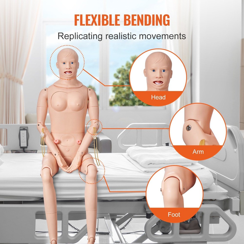 Durable PVC Nursing Simulator for Gastric Feeding Catheter Insertion Training