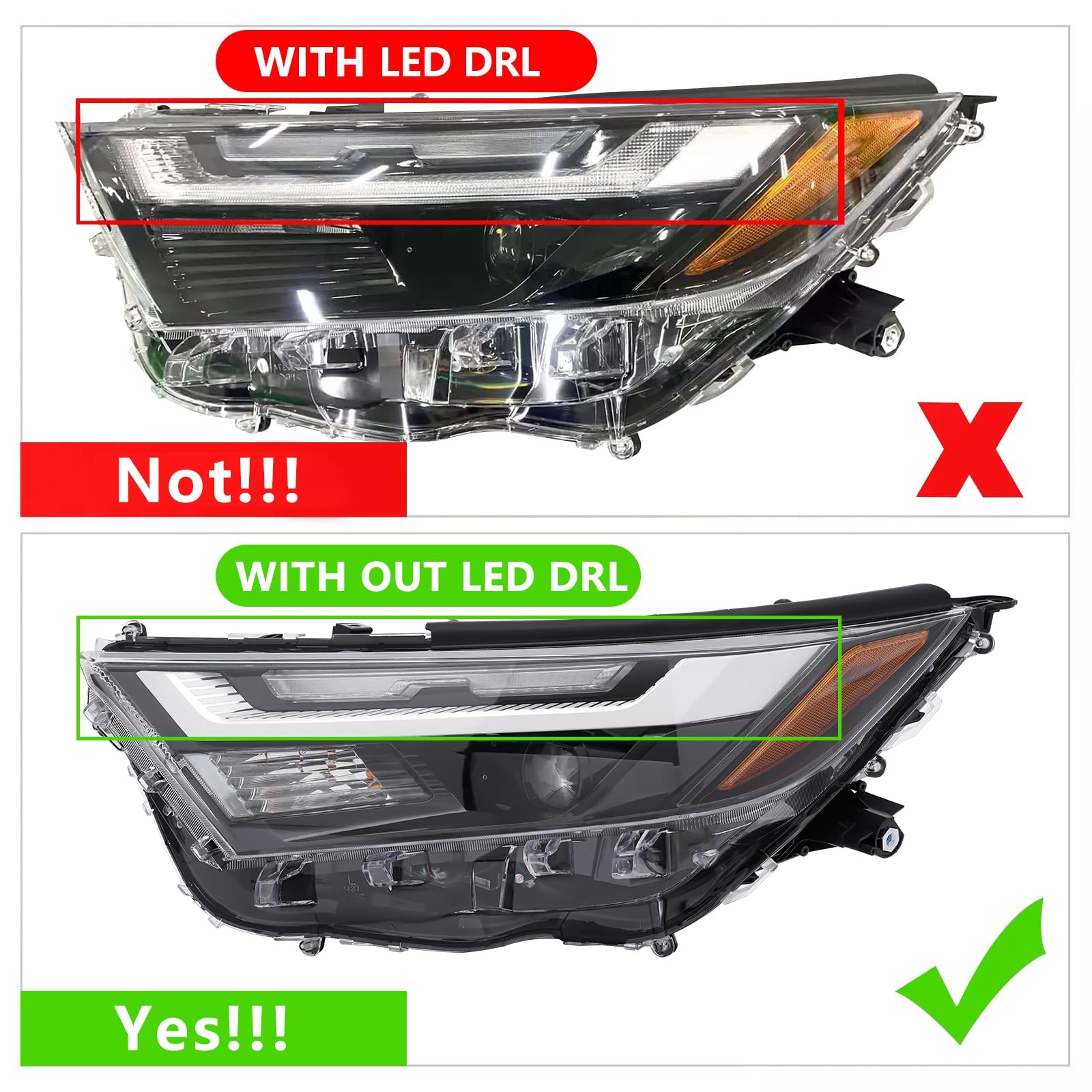 For 2022 2023 2024 Toyota RAV4 LE/XLE Headlight Assembly Right Side