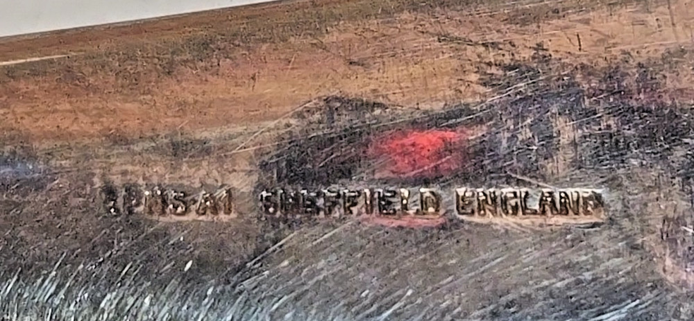 Vintage Sheffield England Silverplate Serving Fork & Spoon; EPNS1; 13"