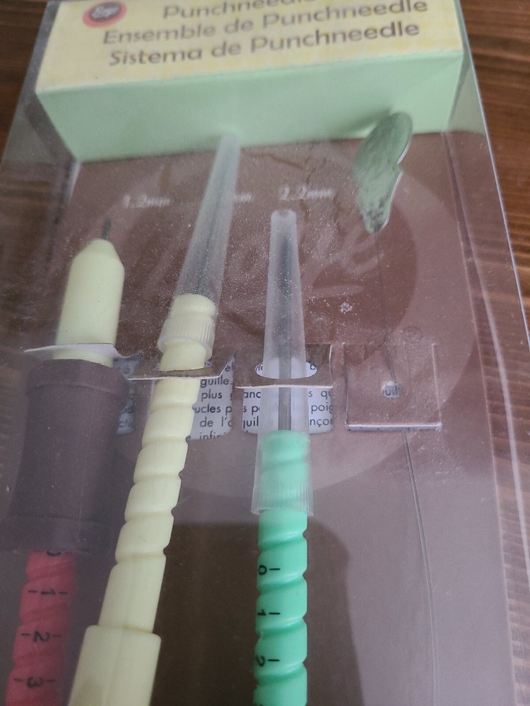 New 3 Piece Adjustable Length Punch Needle Set