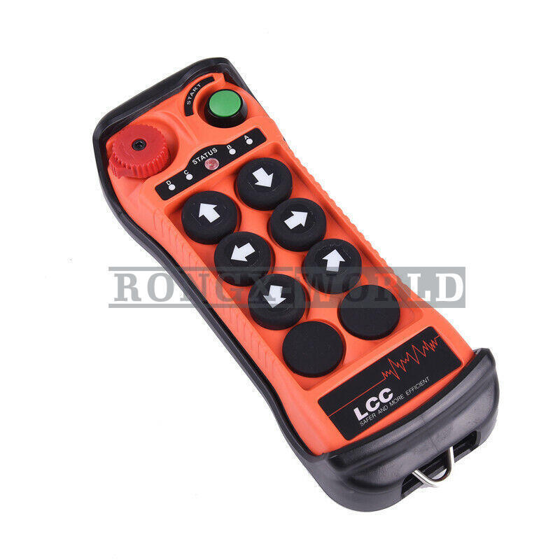 6Button Single Speed Hoist Crane Industrial Wireless Remote Control 12V-380V