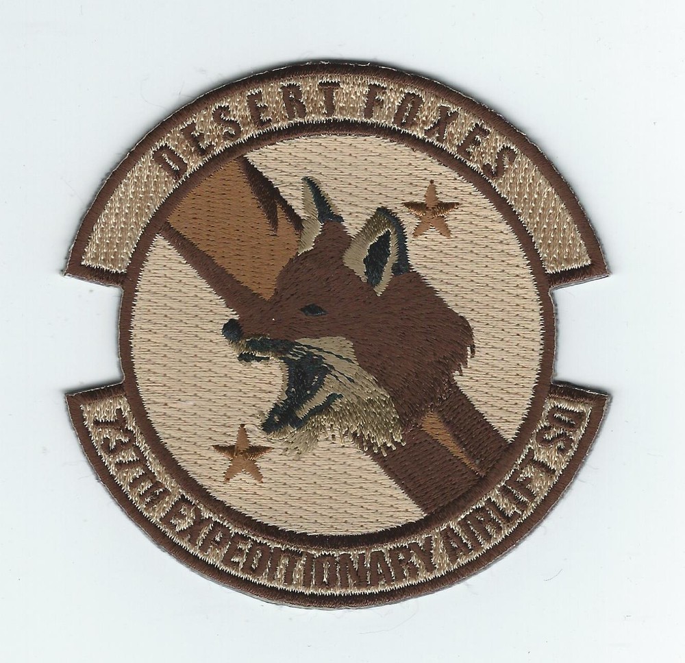 737th EXPEDITIONARY AIRLIFT SQUADRON "DESERT FOXES" !!THEIR LATEST!!DESERT patch