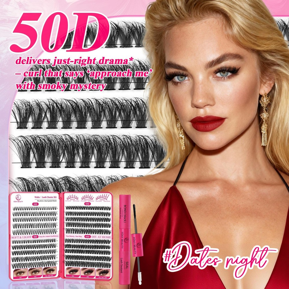 Waltz Lash Clusters Kit - Lash Clusters Lashes D Curl Eyelash Clusters Lash E...