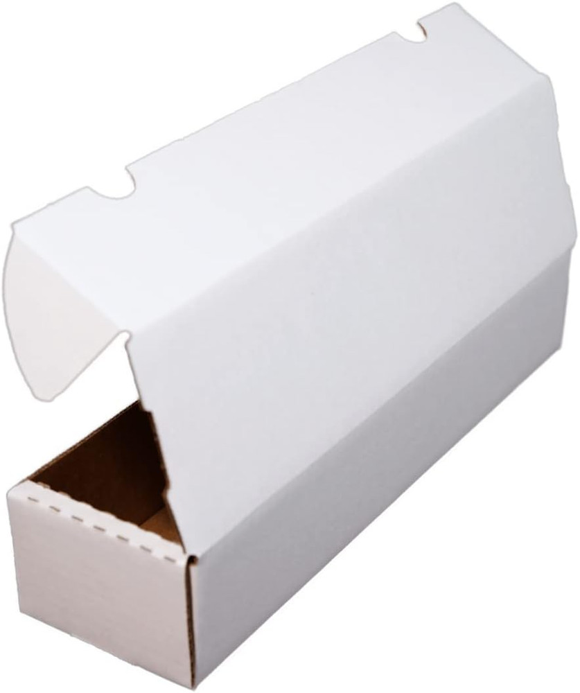 3 Pack Trading Card Storage Boxes 800 Count White Stackable