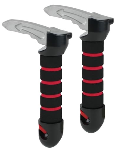 Bates- Car Door Handle for Elderly, 2 Pack, Car Assist Handle for Elderly, Red