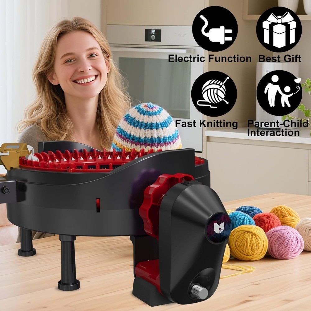 Automatic Electric Knitting Machine Adapter for Addi 46 Needle Crafting Tool