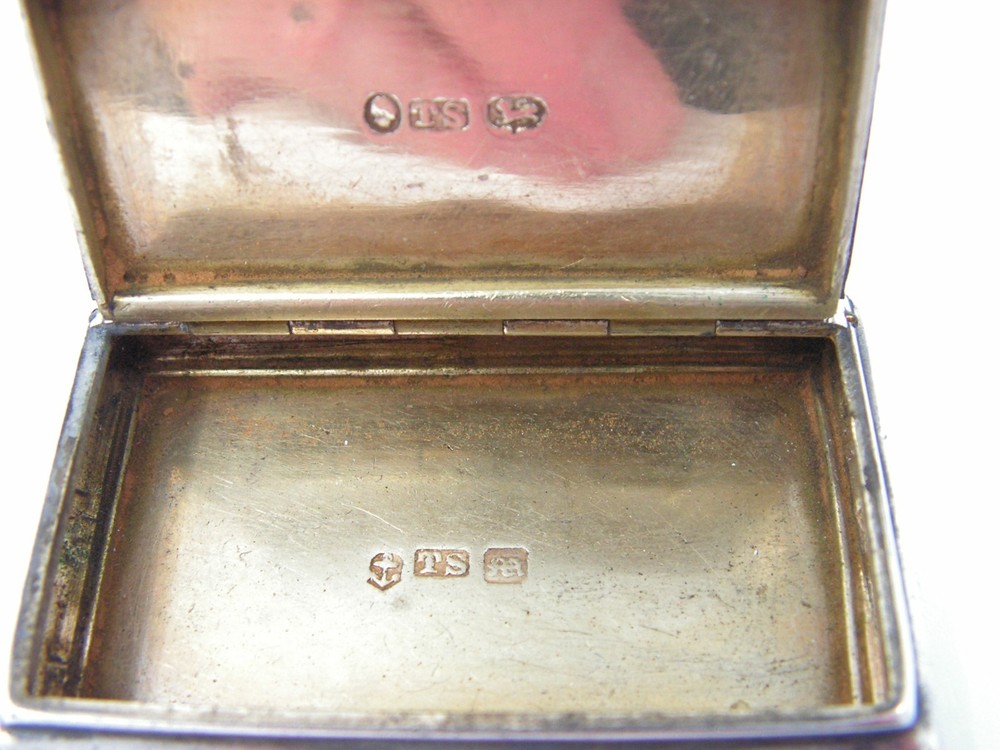 ANTIQUE WILLIAM IV THOMAS SHAW SOLID STERLING SILVER SNUFF PILL BOX 1835
