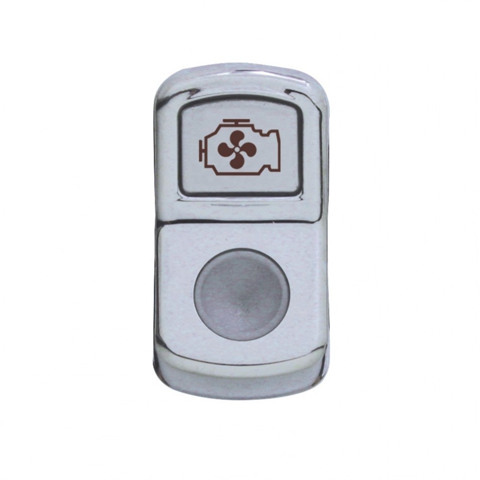 "Engine Fan" Rocker Switch Cover - Clear Diamond