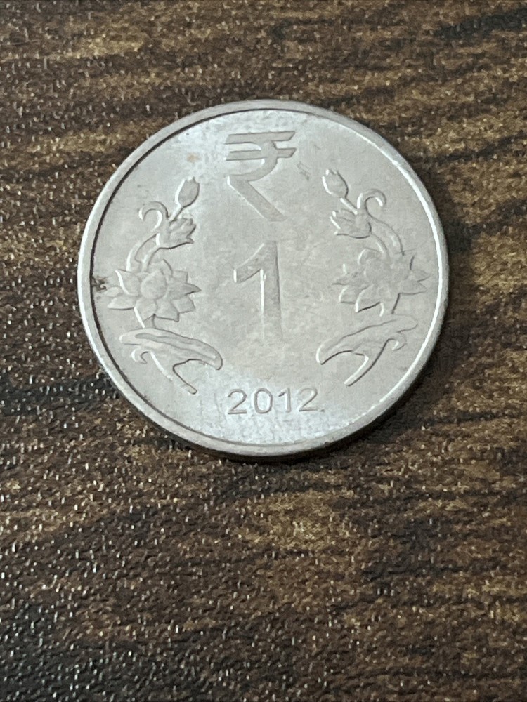 2012 India 1 Rupee Actual Coin TK6252*