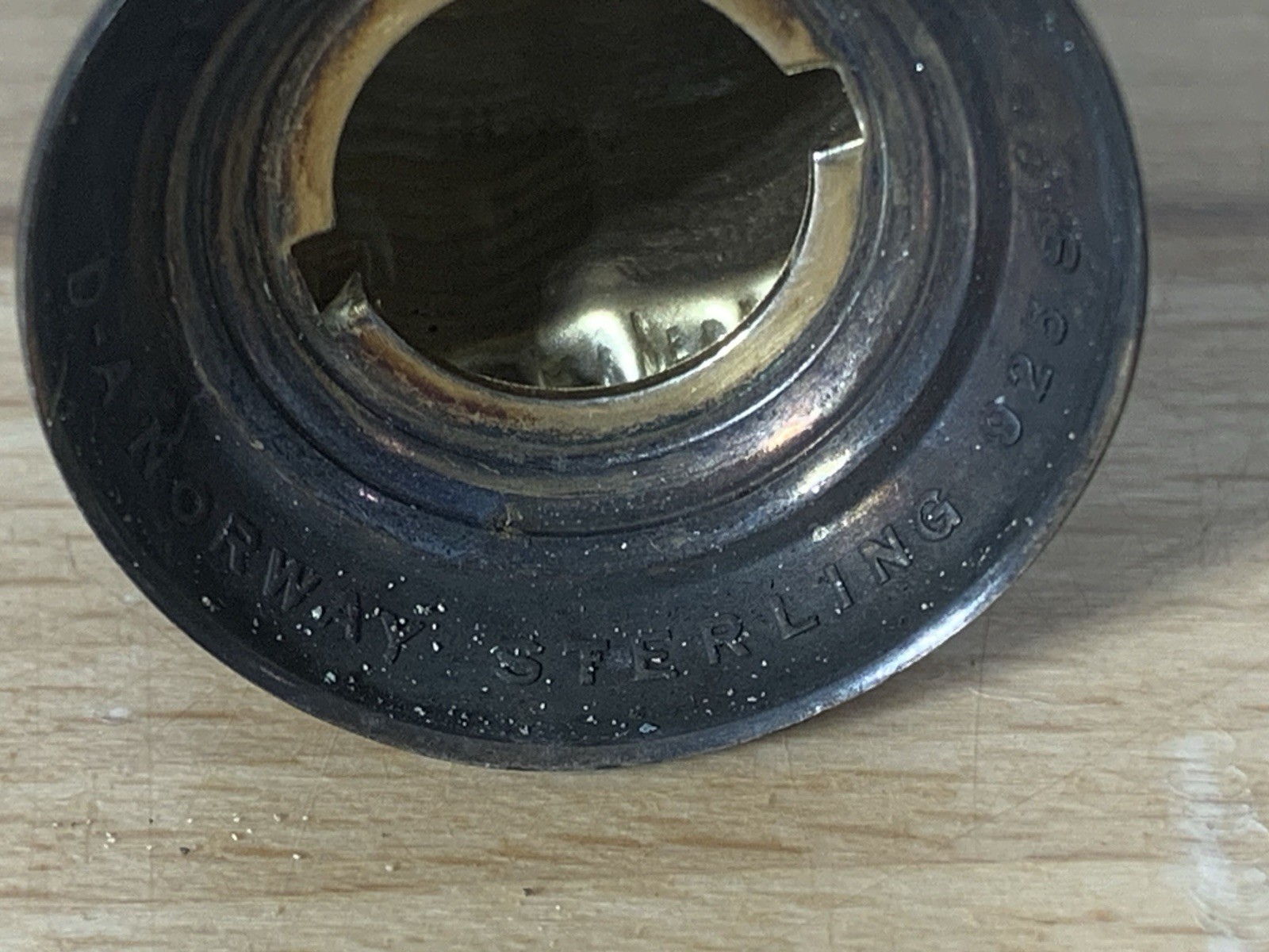 Rare David Andersen Norway 925 Sterling Guilloche Enamel Owl Salt Pepper Shakers