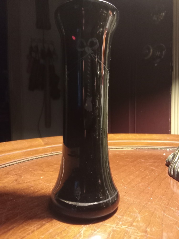 Vintage Kralik Vase Dark Amethyst