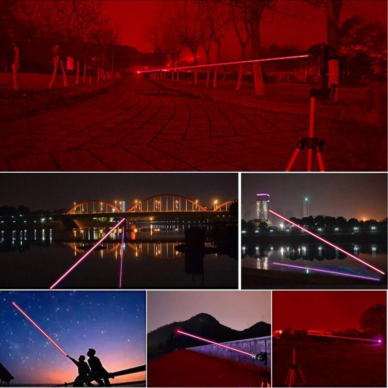 650nm Red Laser Pointer Pen Focus lamp Adjustable Visible Beam Power Dot Light