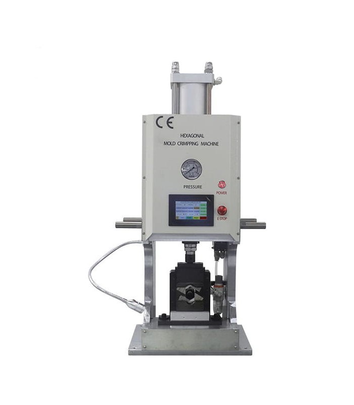Electropneumatic Hexagonal Crimping Machine Bare Head Rope 6 - 95
