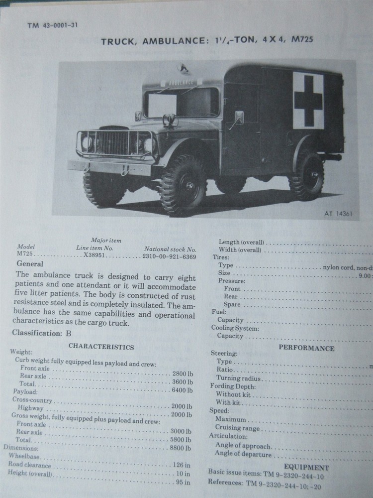 1978 TM 43-0001-31 TECHNICAL MANUAL EQUIPMENT DATA SHEETS FOR TARCOM EQUIPMENT
