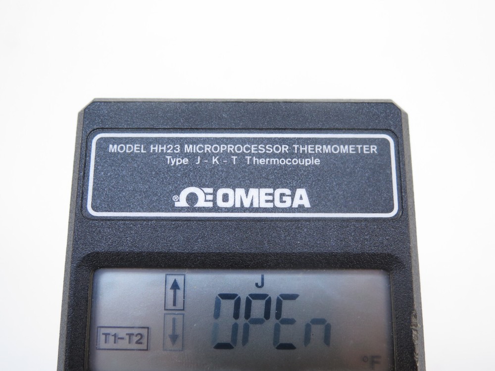 Omega HH23 Microprocessor Thermometer, Type J-K-T Thermocouple