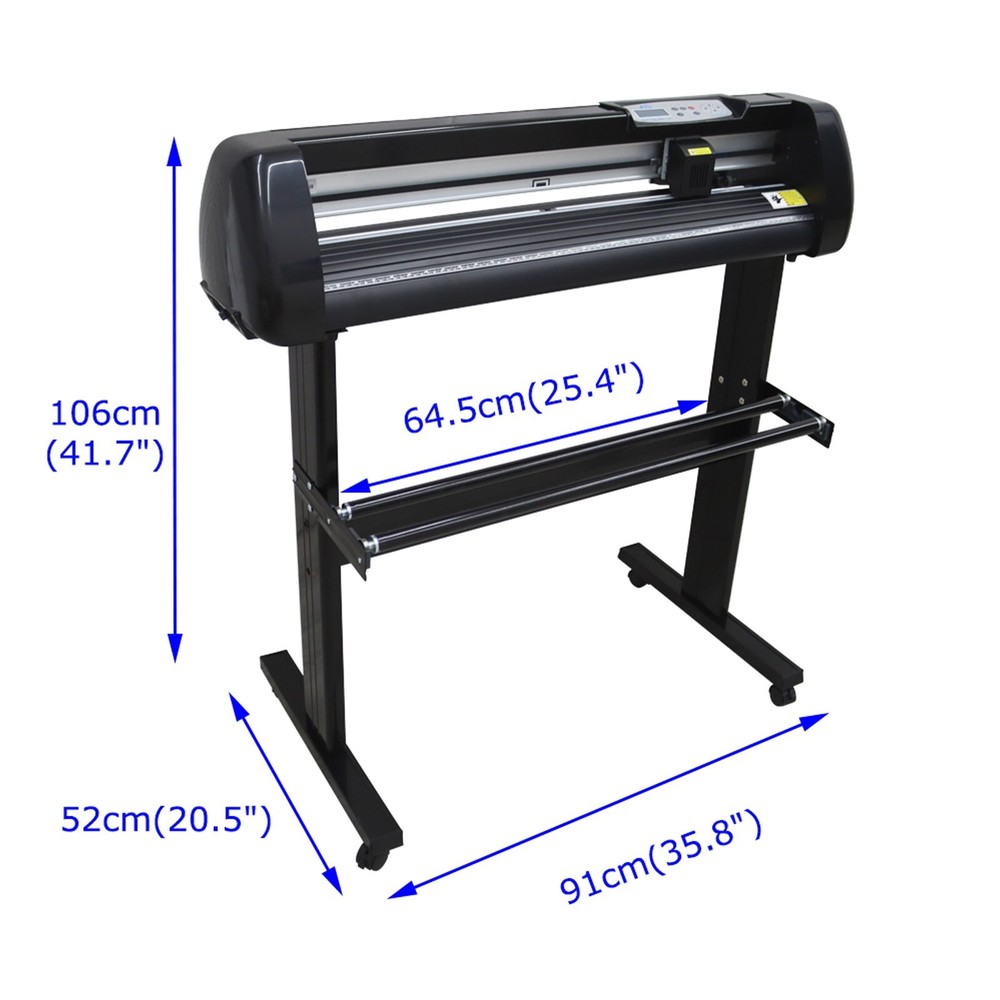24in Vinyl Cutter Machine 500g JK-721 Cutting Plotter Machine with LCD Display