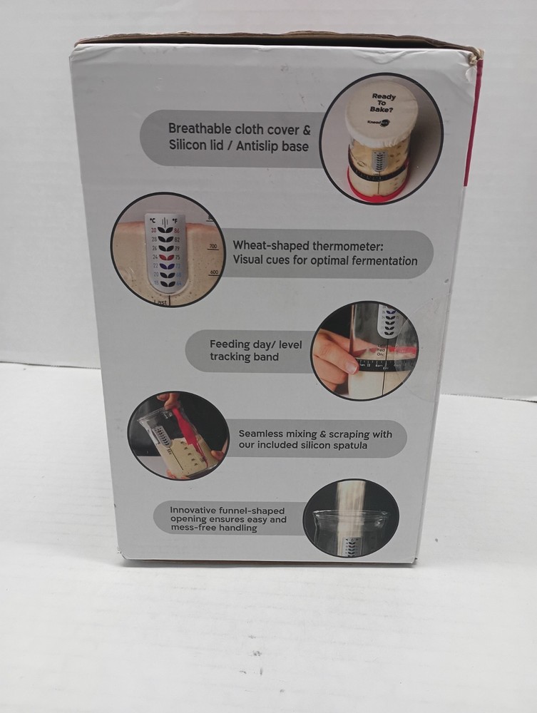 KneadAce Pro Sourdough Bread Starter Kit- 34 oz Openbox See Description