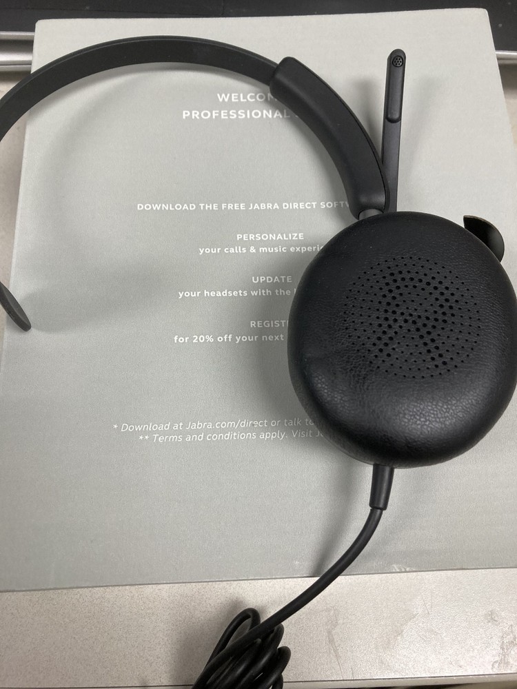 Jabra Evolve 2 40 MS Mono USB-A Corded Headset Open Box