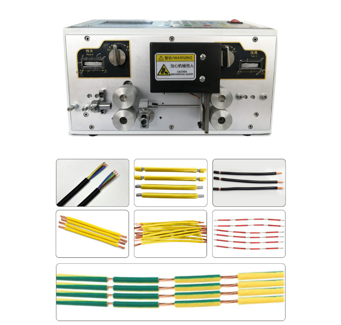 Automatic Cable Manufacturing Equipment 0.1 - 4mm² Cable Peeling Machine Autom