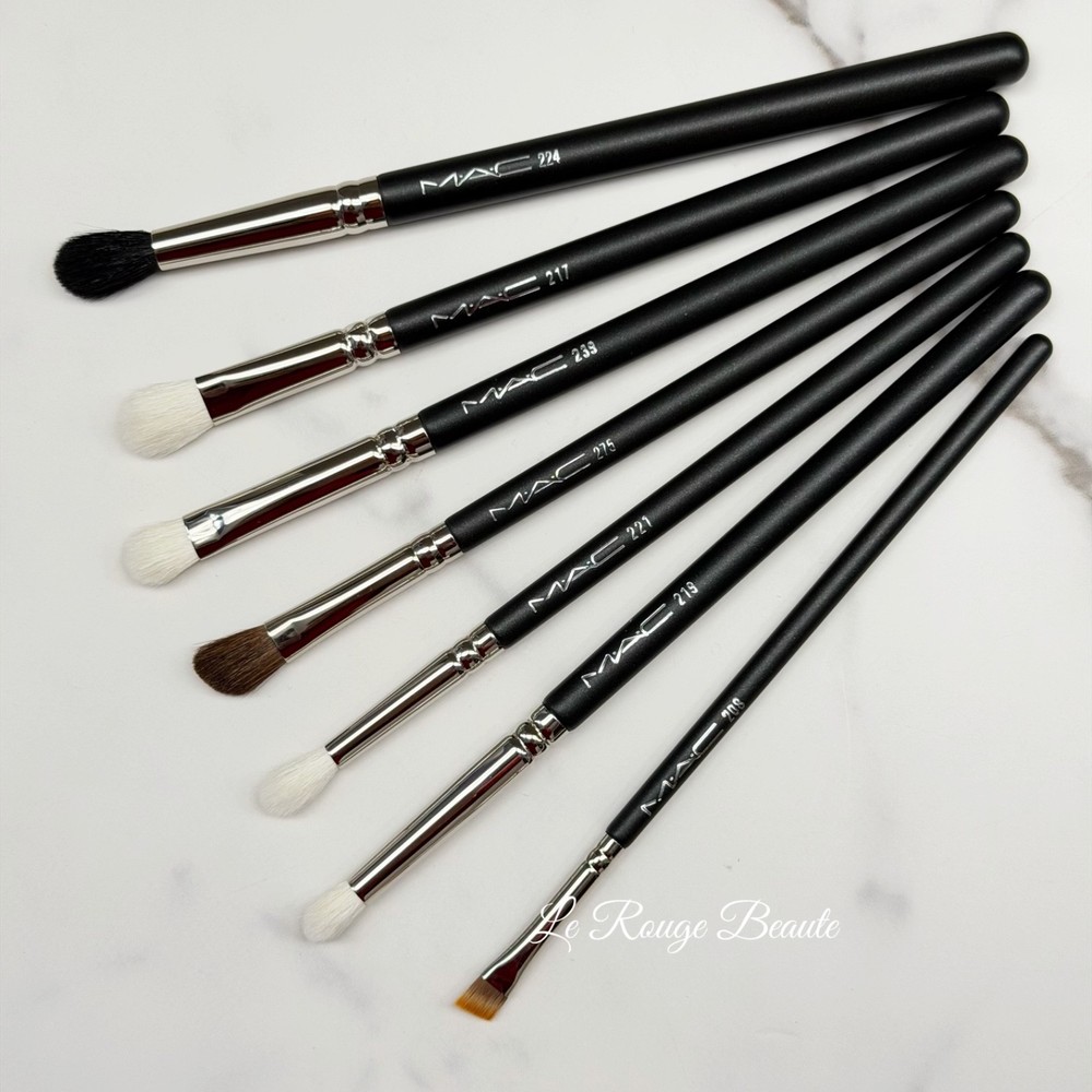 Mac 7Pcs Eyeshadow Brush Bundle Set - Full Size Old Version Natural Hair $280