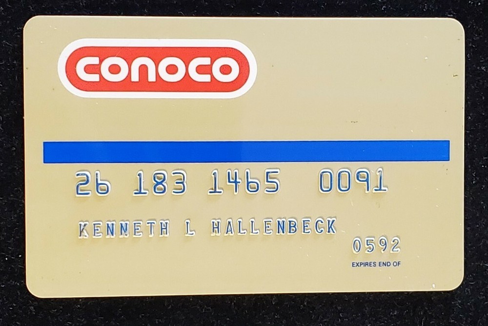 CONOCO Charge Card exp 92. Our  cb30
