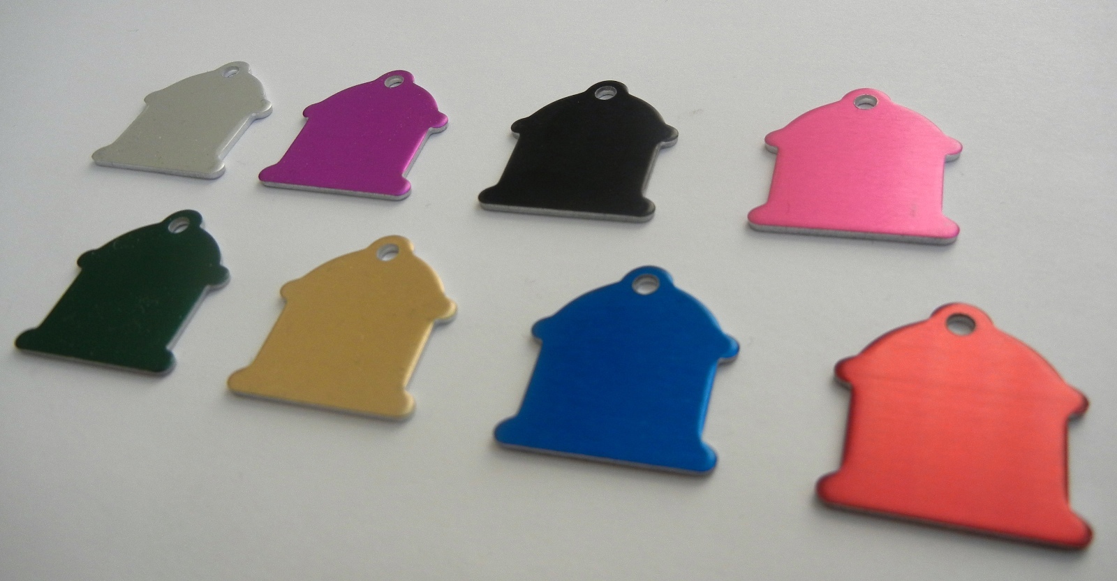 CUSTOM ENGRAVED DOG PET TAG SINGLE SIDE PERSONALIZED ID DOG CAT CHARM TAGS