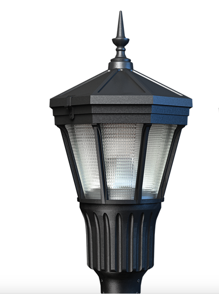 Vintage Gothic Street Light Post Top LED Fluted.