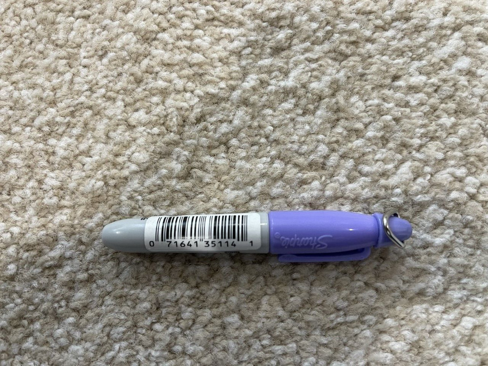 Sharpie 35114 Lilac Mini Permanent Markers, Fine Point, 3 each