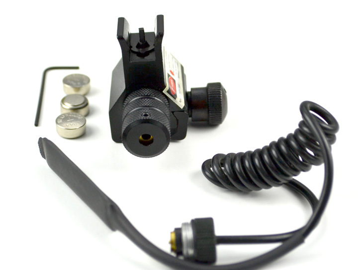 SNIPER Standard Front Sight w/ Red Laser Sight + Remote, Mount @ Handguard Level