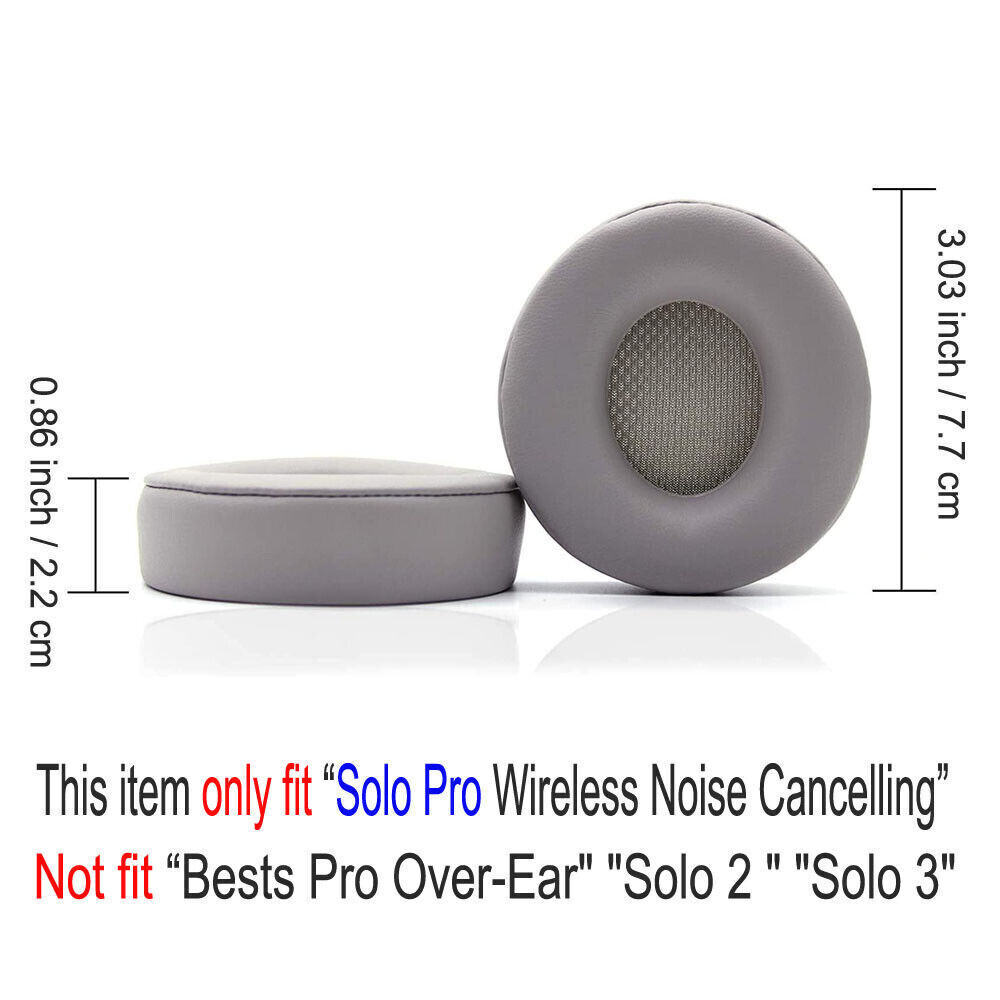 Professional Memory Foam Ear Pads Cushion For Beats Solo Pro Wireless Headphones