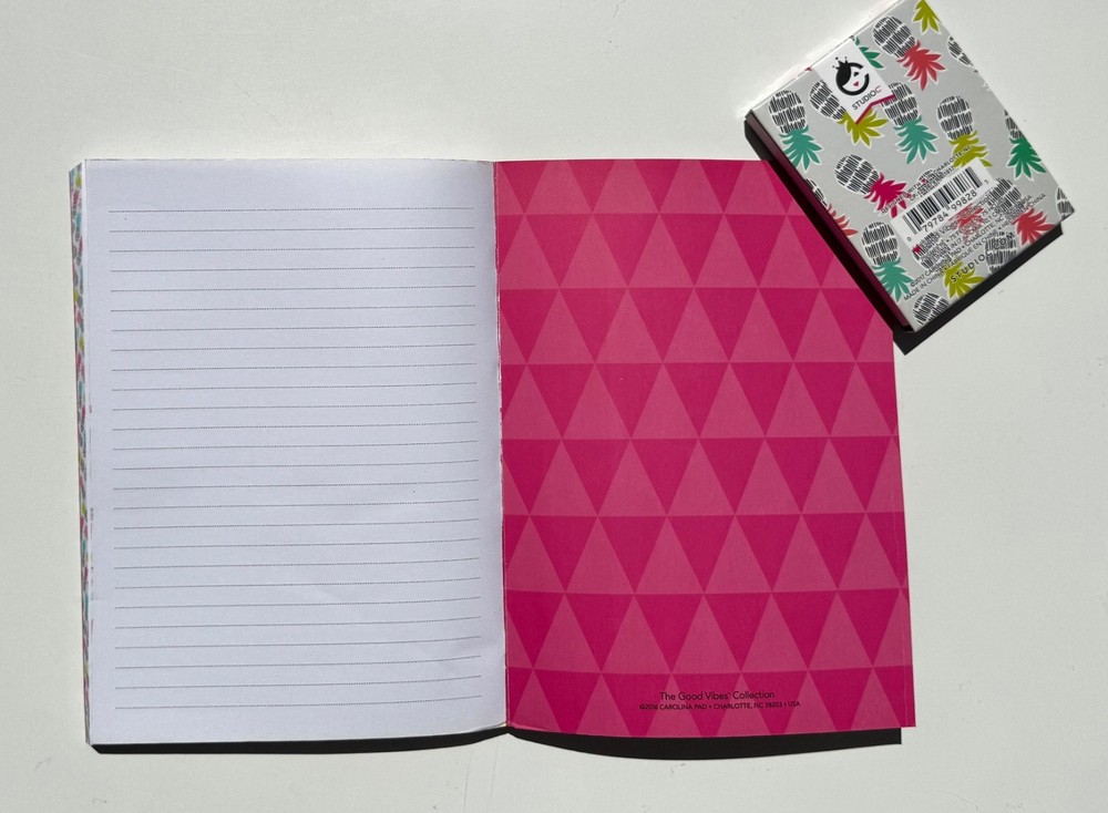 Studio C Notebook Composition Book & Mini Pocket Size Notes Pad Bundle