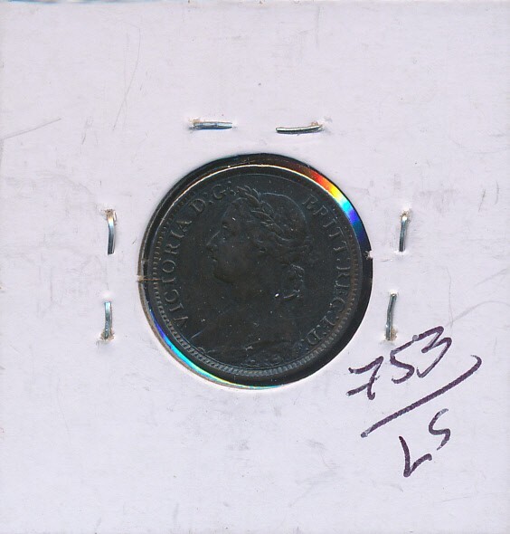 GREAT BRITAIN - 1883 FARTHING - XF - #8919