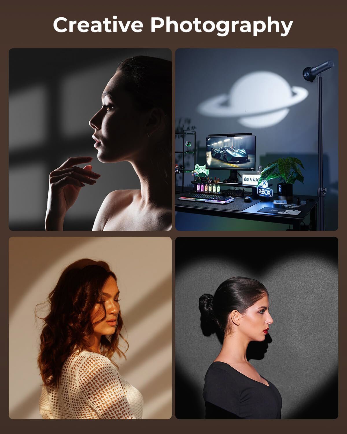 SmallRig RF 10C Portable Hand Focusable LED Video Light with 20 Pcs Filters 4634