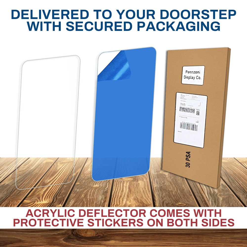 PENNZONI Drum Shield Deflector Panel w/ Chrome Connectors