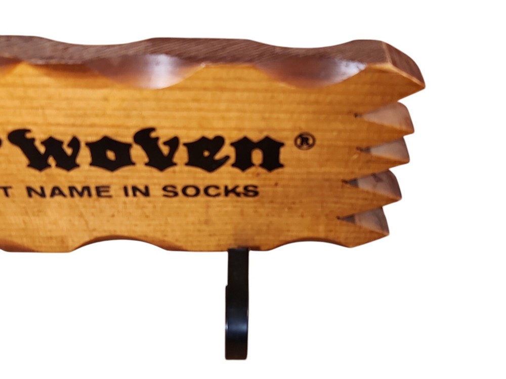 Vintage Interwoven Socks Display Sign
