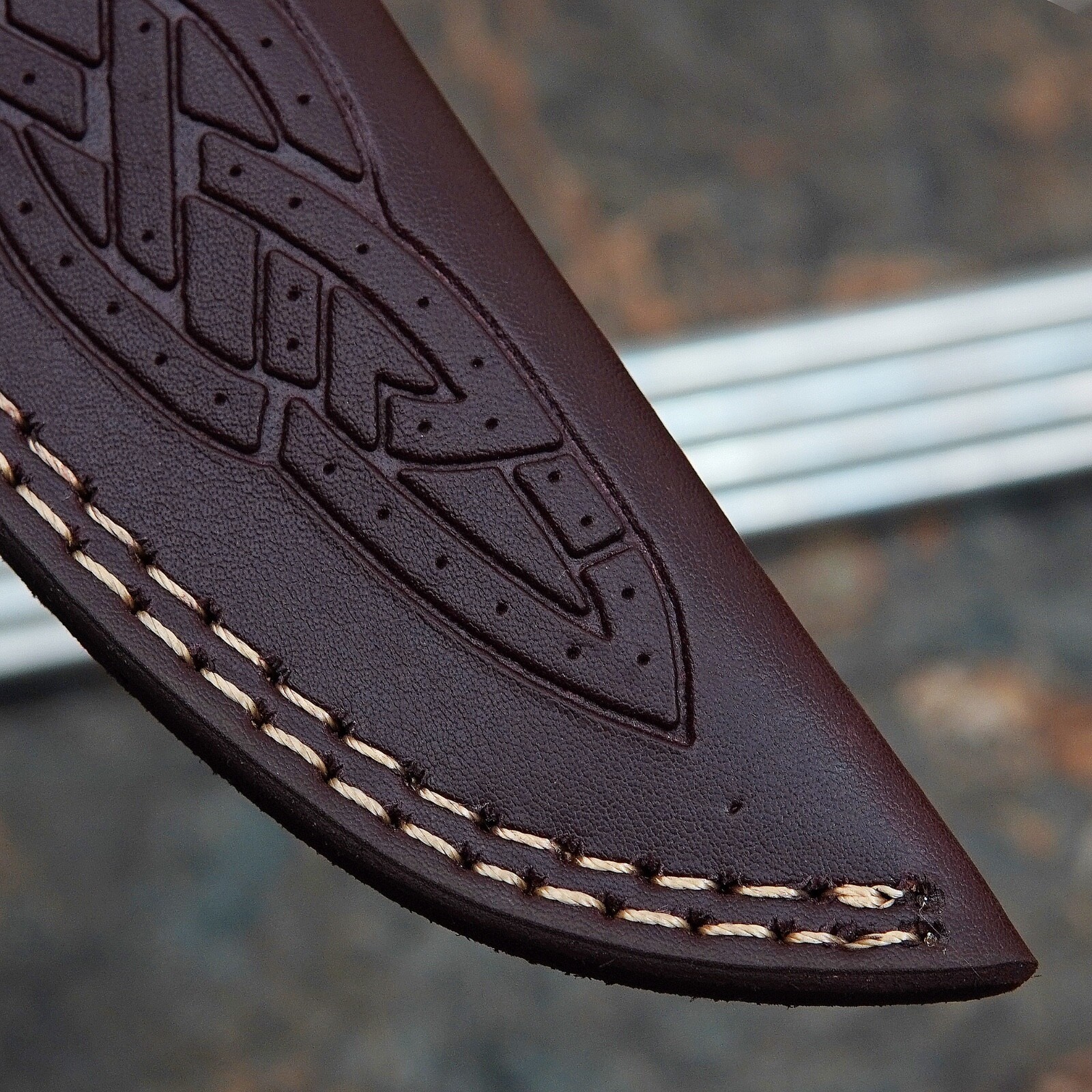 GENUINE LEATHER HANDMADE KNIFE SHEATH FIXED BLADE KNIFE HOLSTER