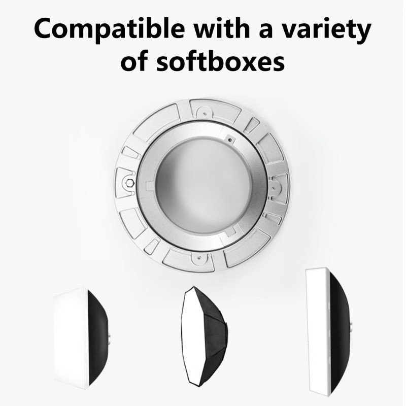 Sturdy Lightweight Bowen Mount for Flash Frequent Light Modifications