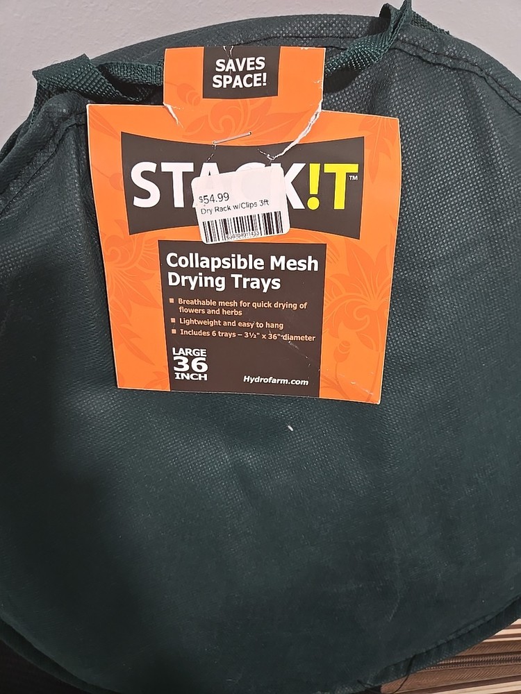 STACK!T ~ Collapsible Mesh Drying Trays ~ 36" X 6' ~w/Storage Bag