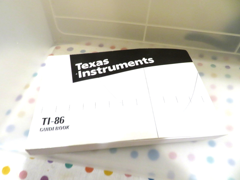 Texas Instruments TI-86 Guidebook Paperback 1995