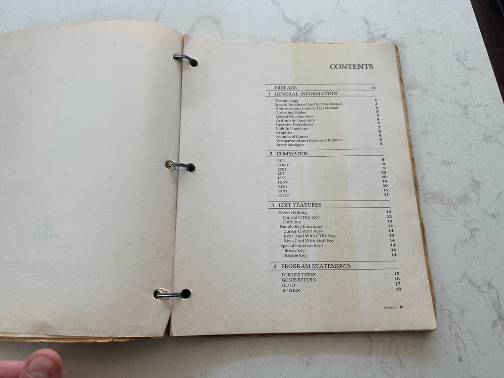 Atari 400/800 Personal Computer BASIC Reference Manual Vintage Computer Book