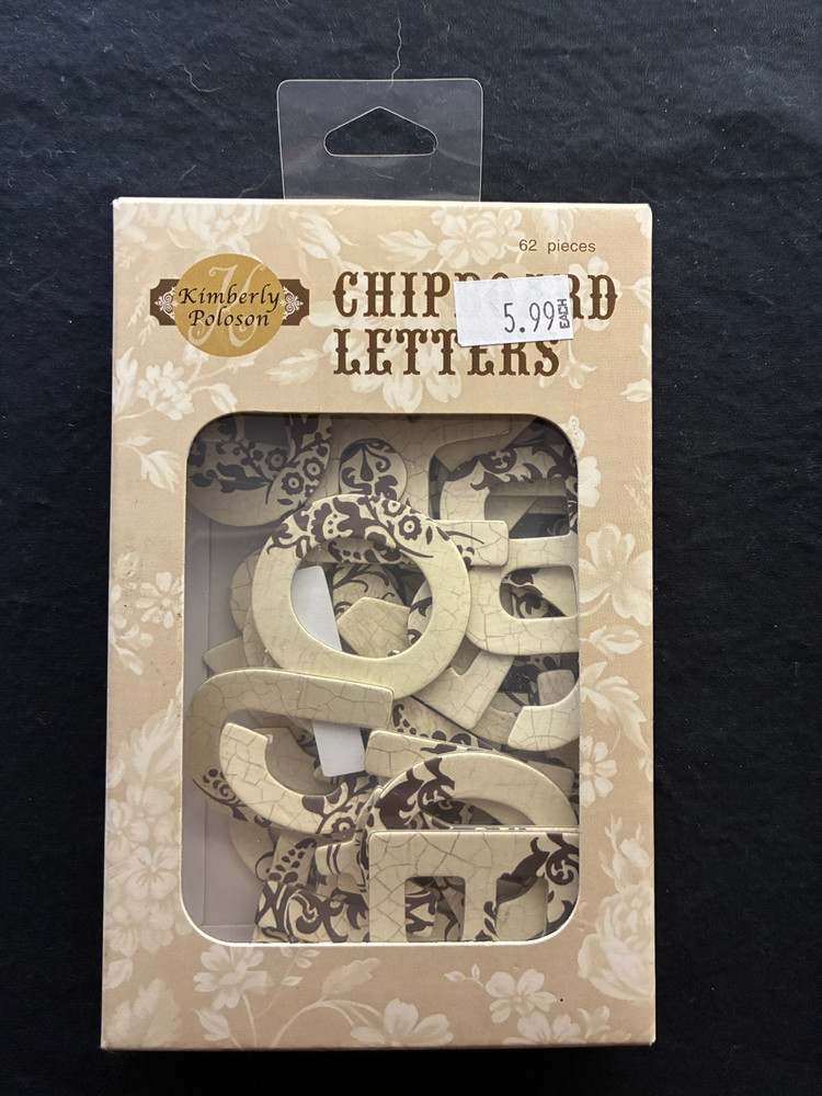 ASSORTED CHIPBOARD ALPHABETS