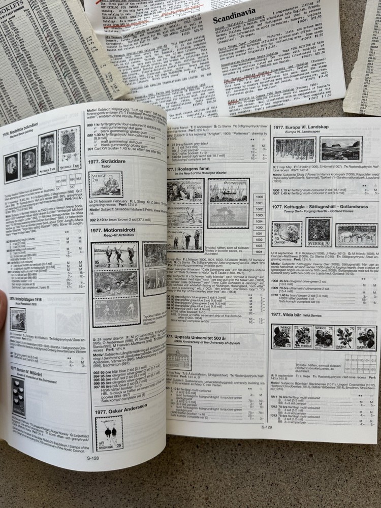 FACIT Norden 1988 Facit Special 1991 Stamp Catalog Lot Tarn Signed