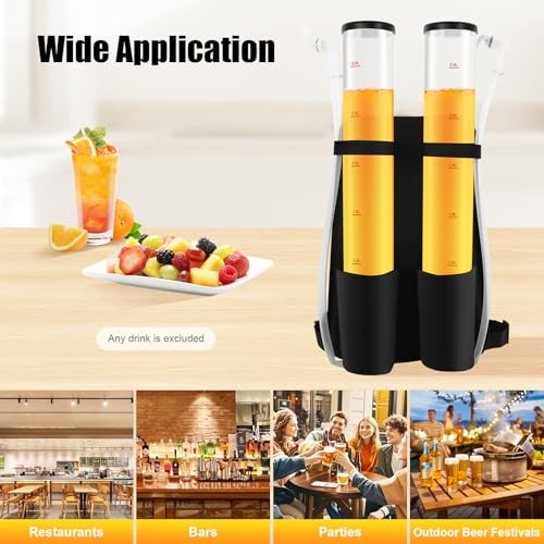 Portable Beer Dispenser, Dual Tank Backpack Drink Dispenser, Backpack Beer
