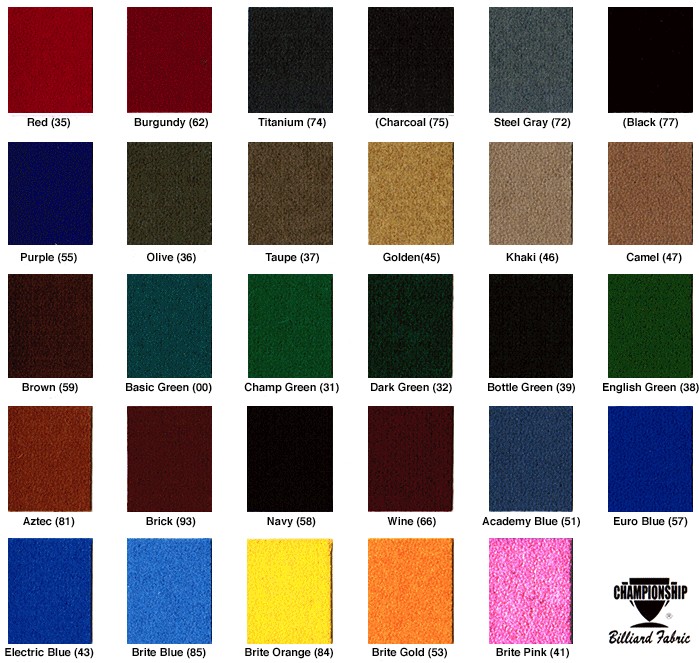 9' Championship Invitational Teflon Billiards Pool Table Felt Cloth Basic Green