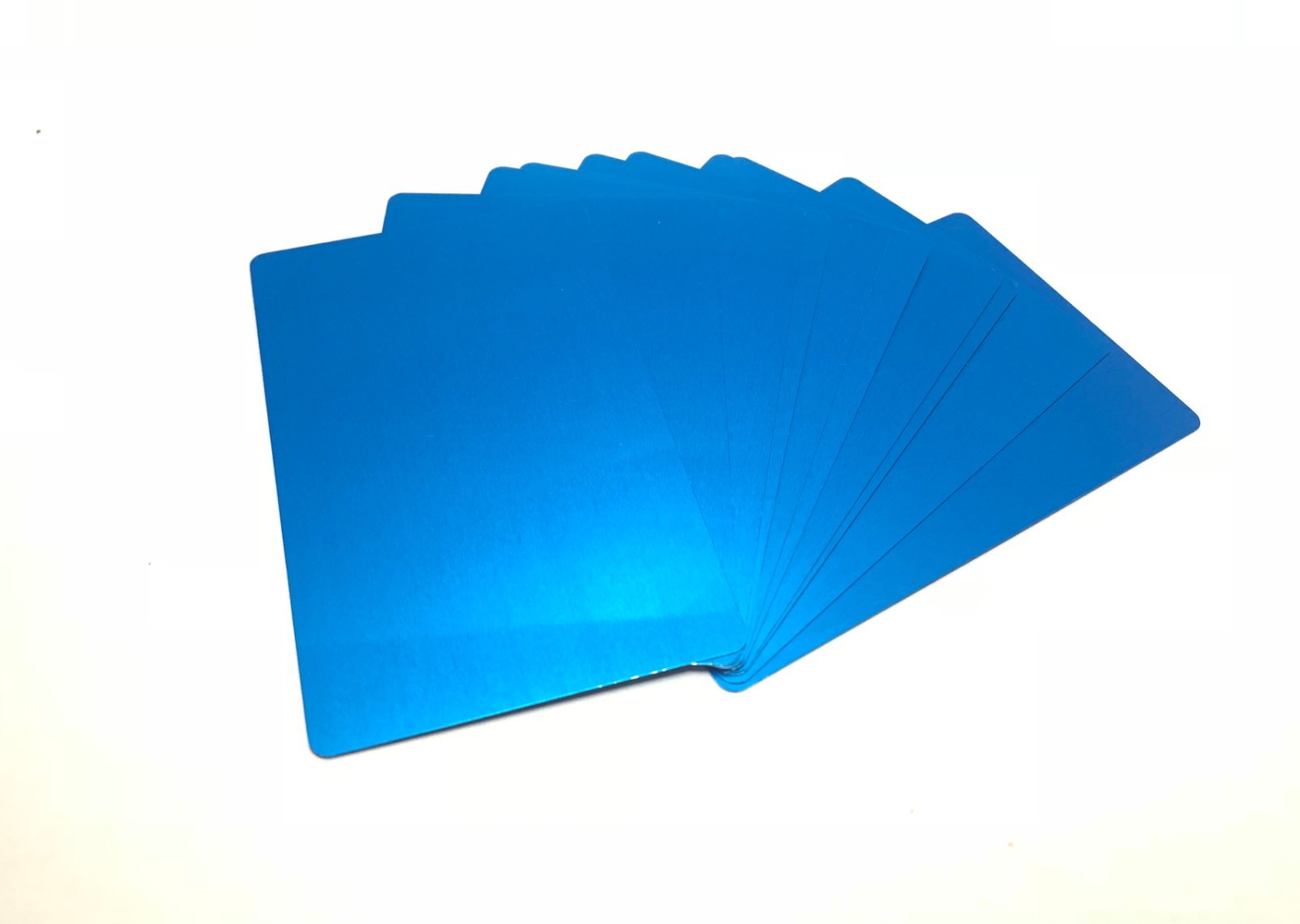 50 THICK 0.5mm Blank Metal Business Cards Anodized Aluminum, Laser & sublimation