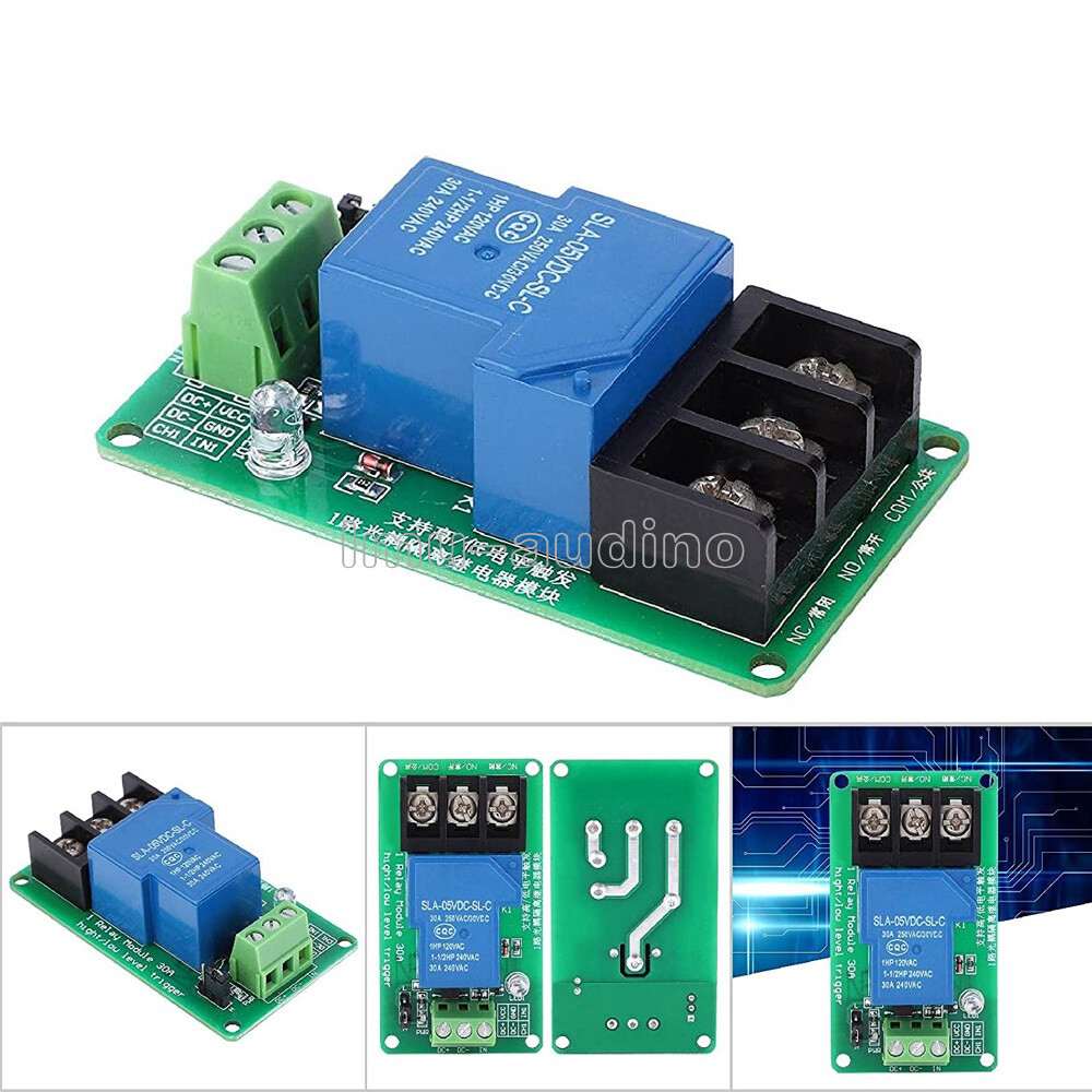 DC 5V/12V/24V 30A Relay Module Optocoupler Insulation High & Low Level Trigger