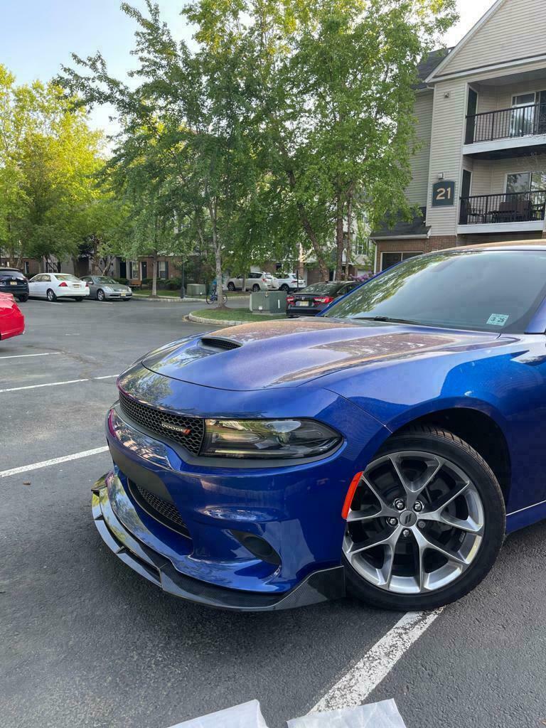 For Dodge Charger 15-21 SRT-Style Matte Black Front Bumper Splitter Spoiler Lip