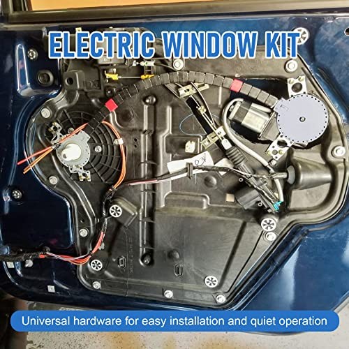 JDMSPEED New Universal Electric Power Window Lift Regulator Conversion Kit with
