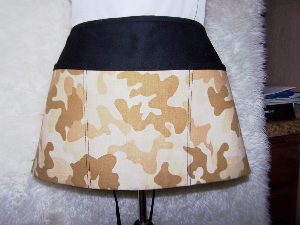 3 pocket waist aprons for servers assorted prints from solid to assorted prints