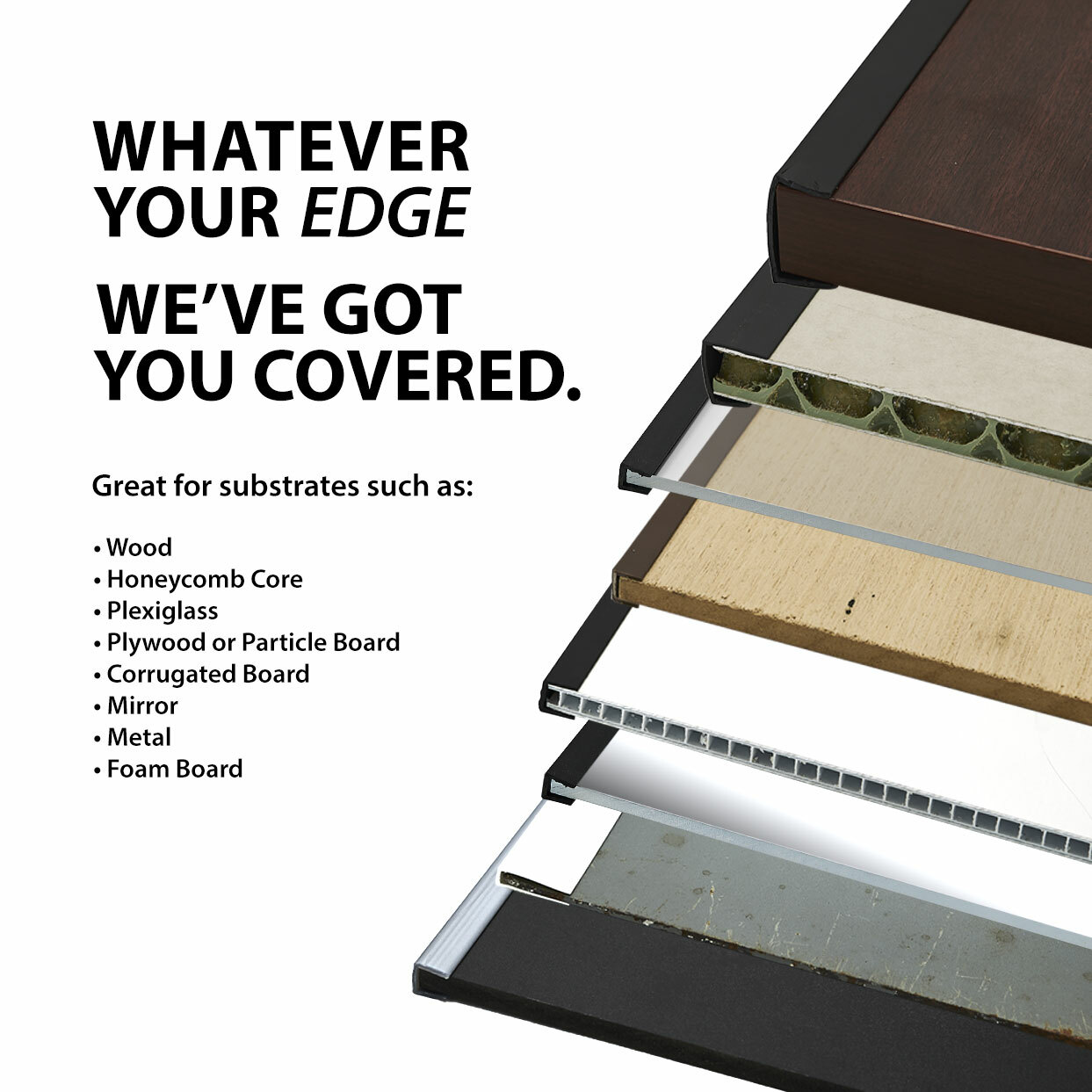 Alu257-M Mill Finish 1/4" Inside Dimension Aluminum U-Channel/C-Channel